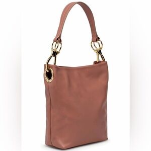 JPK Paris 75 Bucket Snake Print Leather Shoulder Bag Gold Hardware